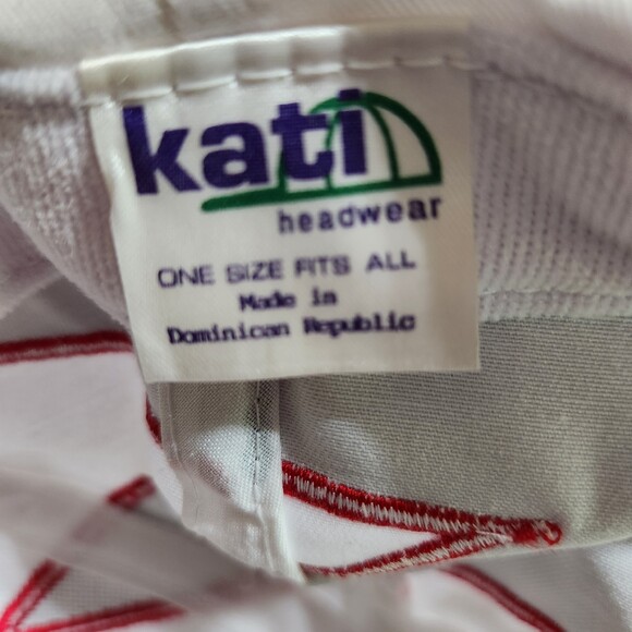 Vintage Men's The Railroad Hat Cap Shark's Tooth Blue Leather Strap Back - Picture 4 of 9